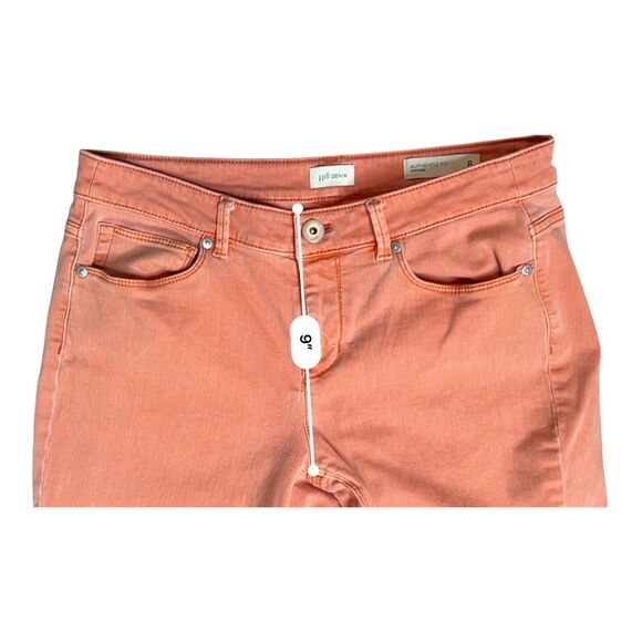 J. Jill Authentic Fit Cropped Petite Jeans sz 8P Light Orange Casual Coastal - Picture 7 of 11